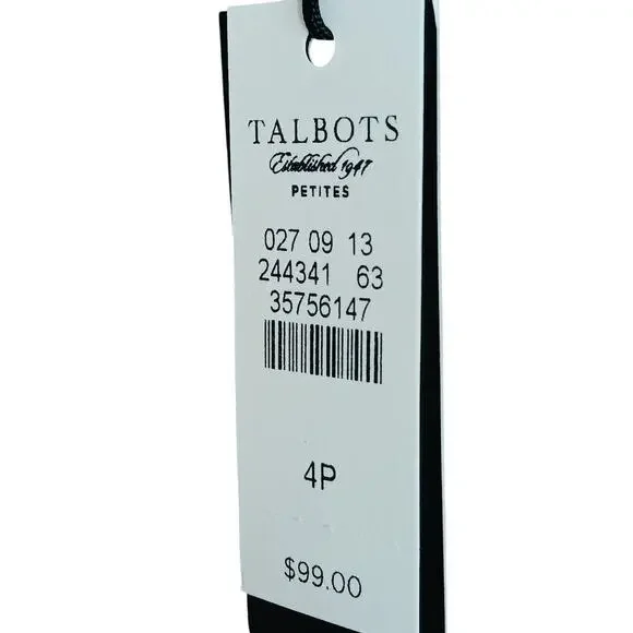 New Talbots Sleeveless Top Brown Lined Blouse Wool Blend Career Classic 4P - Picture 8 of 10